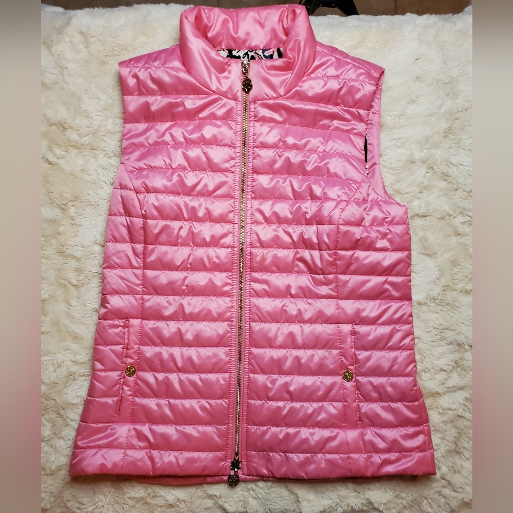 Lilly Pulitzer Quilted Vest M